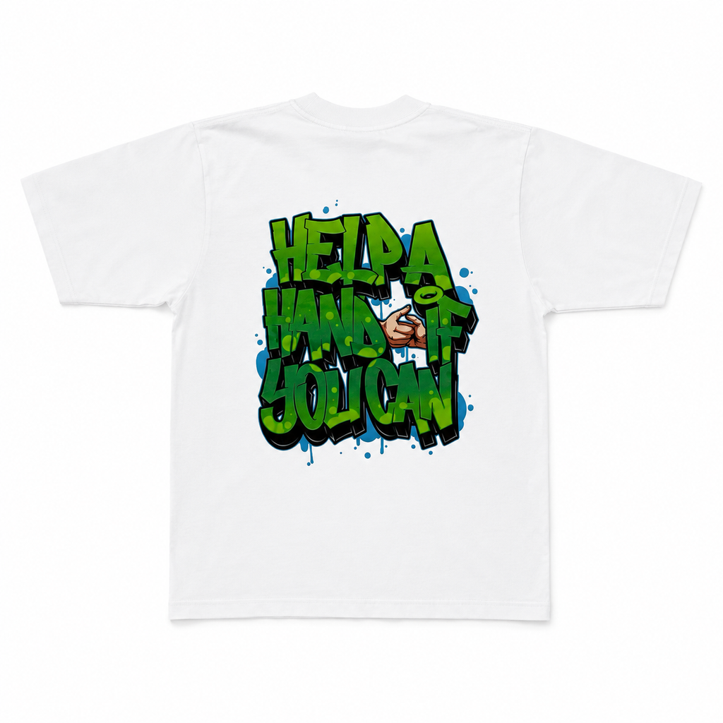 Help a Hand If You Can White T-Shirt